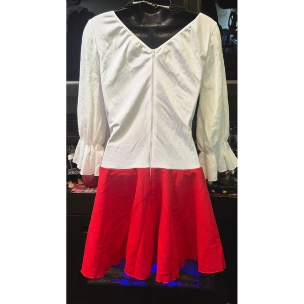 Leg Avenue Pirate Tavern Wench Dress XL Renaissance Cosplay Halloween Red White - Picture 7 of 11